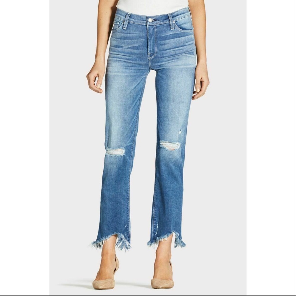 HUDSON || Nico Midrise Cigarette Raw Hem Jeans